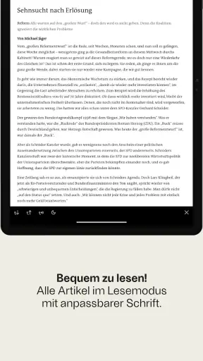 Freitag E-Paper screenshot