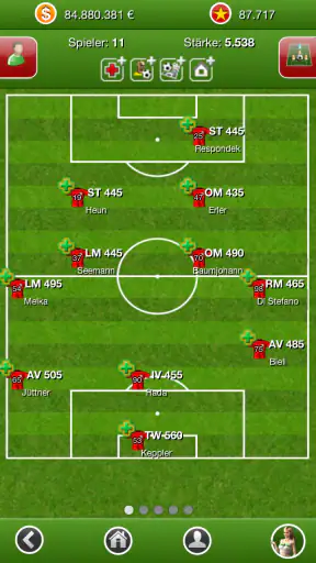 Fussballcup Fussballmanager screenshot
