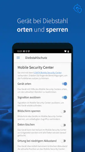 G DATA Mobile Security Light screenshot