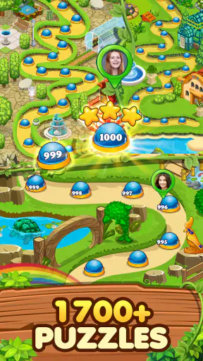 Garten Match 3 Puzzlespiel screenshot