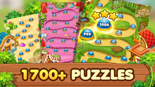 Garten Match 3 Puzzlespiel screenshot