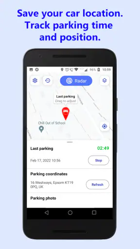 Geparktes Auto finden screenshot