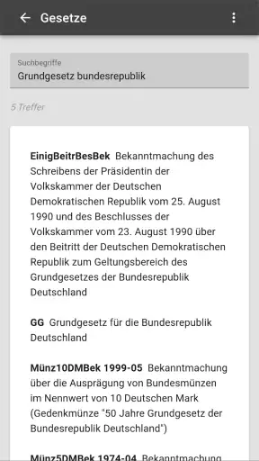 Gesetze screenshot