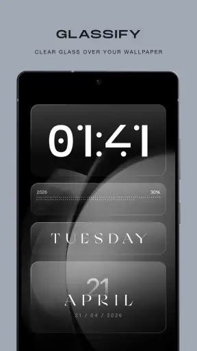 Glassify - Widgets & Designs screenshot