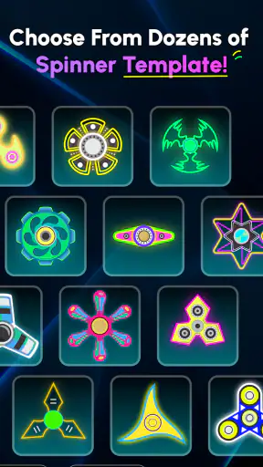 Glow Finger Spinner Art App screenshot