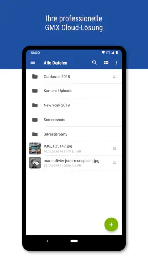 GMX Cloud screenshot