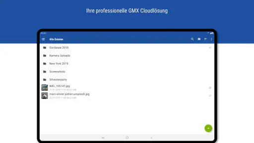 GMX Cloud screenshot