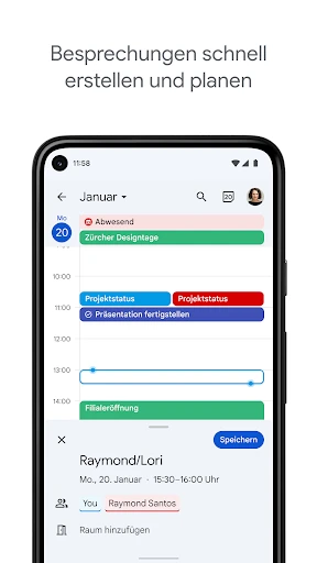 Google Kalender screenshot