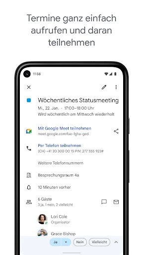 Google Kalender screenshot