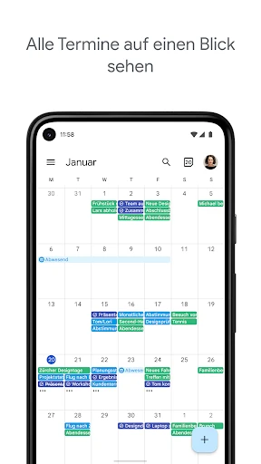 Google Kalender screenshot