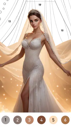 Gown Color - Farbe nach Nummer screenshot