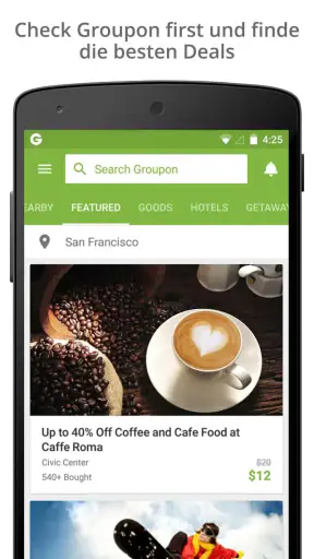 Groupon: Deals und Gutscheine screenshot