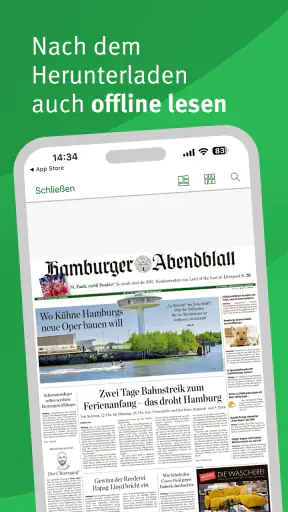 Hamburger Abendblatt E-Paper screenshot