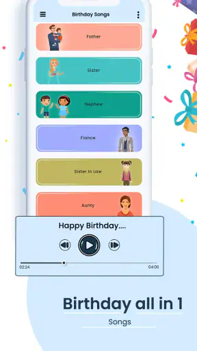 Happy Birthday-Lieder screenshot