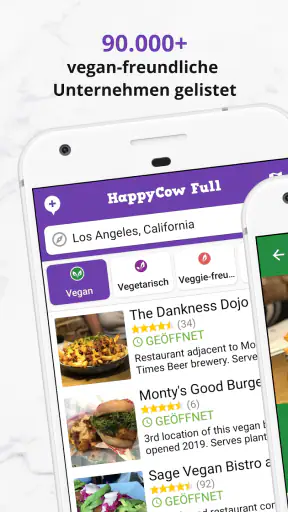 HappyCow - Vegane Restaurants screenshot