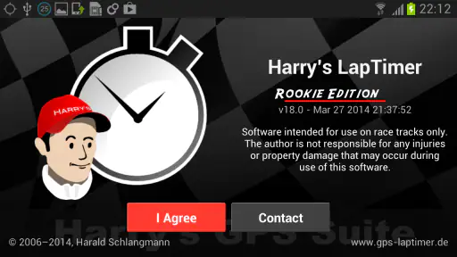 Harry's LapTimer Rookie screenshot