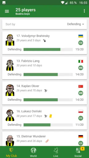 Hattrick Fußballmanager-Spiel screenshot