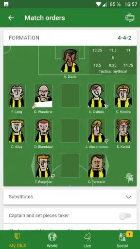 Hattrick Fußballmanager-Spiel screenshot