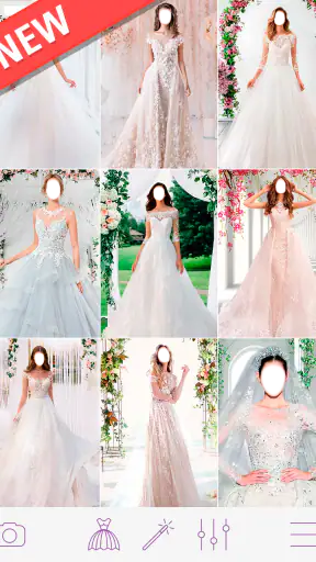Hochzeitskleid Bildbearbeitung screenshot
