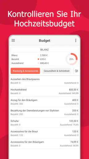 Hochzeitsplaner von MyWed screenshot