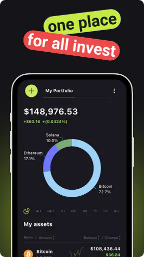 Hodler Kryptowährung Portfolio screenshot
