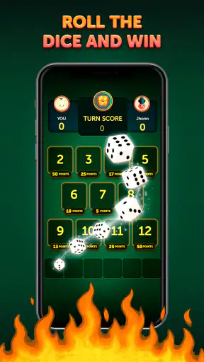 Hot Rolls Würfelstrategiespiel screenshot