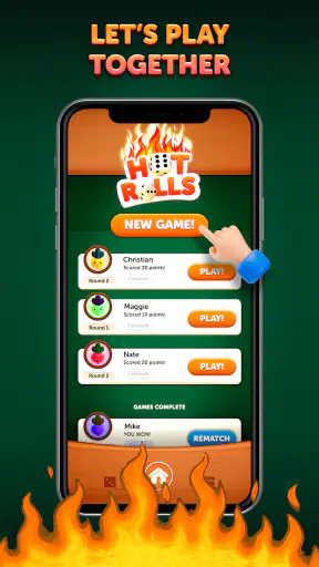 Hot Rolls Würfelstrategiespiel screenshot