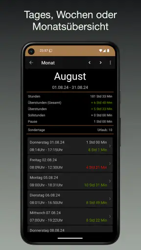 iboChron -Arbeitszeiterfassung screenshot
