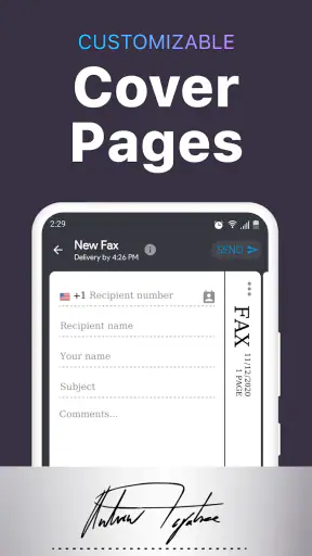 iFax - Faxe vom Telefon senden screenshot