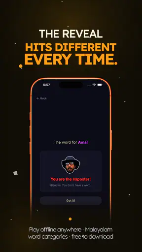 Imposter Game: Malayalam Party screenshot