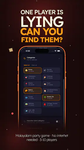Imposter Game: Malayalam Party screenshot