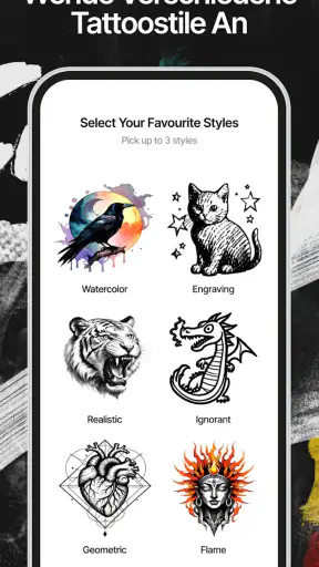 Ink AI – Tattoo designs app screenshot