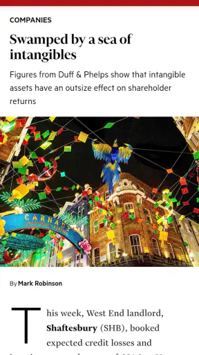 Investors Chronicle magazine screenshot