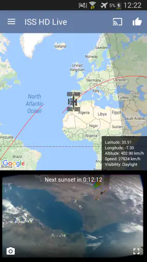 ISS Live Now: Unsere Erde Live screenshot