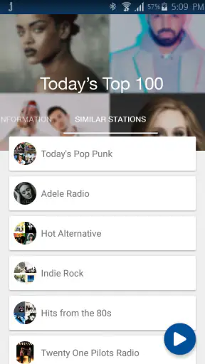 Jango Radio screenshot