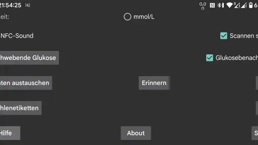 Juggluco screenshot
