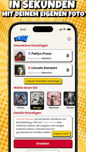 KAI: Erstellen Comic, Manga screenshot