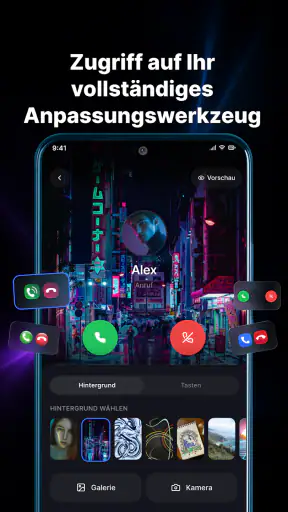 KI-Anrufbildschirm & Randlicht screenshot