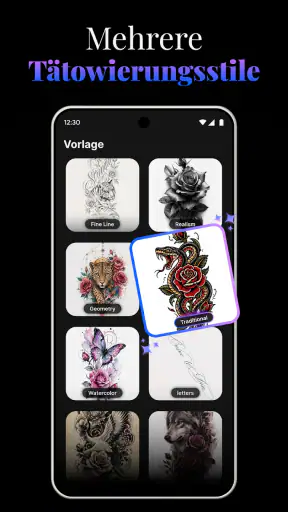 KI-Tätowierungsdesign: ArtReel screenshot