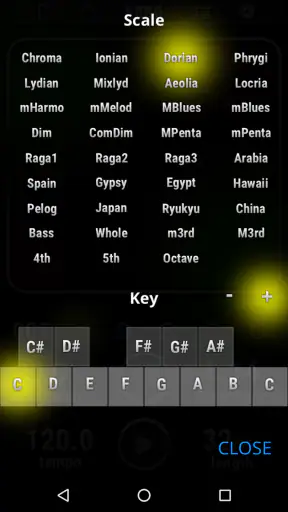 KORG Kaossilator for Android screenshot