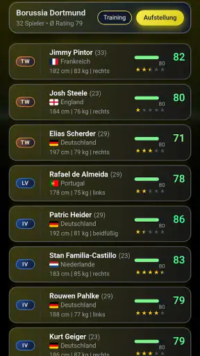 Kreisliga Fußballmanager screenshot