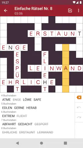 Kreuzgitter Wort Rätsel screenshot