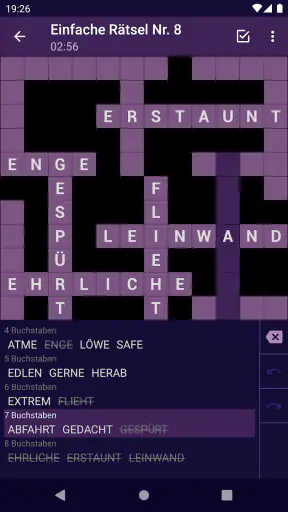 Kreuzgitter Wort Rätsel screenshot