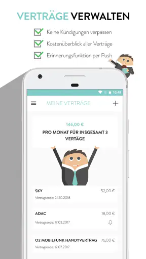 Kündigung - Verträge kündigen screenshot