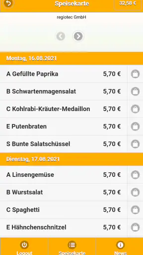 L-E-O Mensa-App screenshot