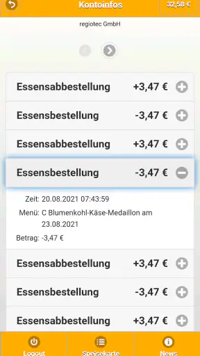 L-E-O Mensa-App screenshot