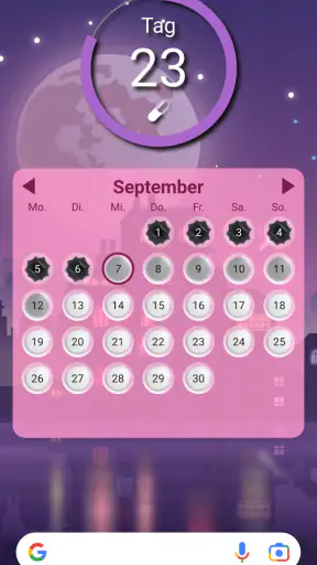 Lady Pill Widgets screenshot