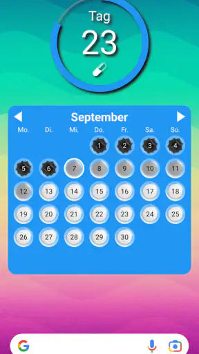 Lady Pill Widgets screenshot