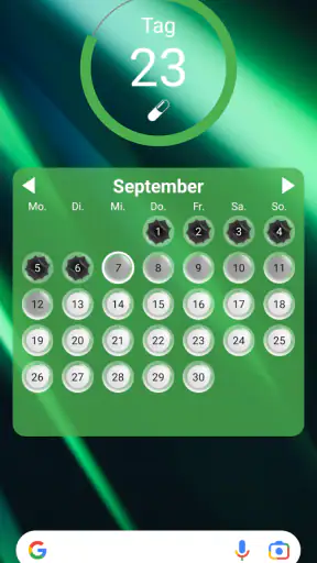 Lady Pill Widgets screenshot