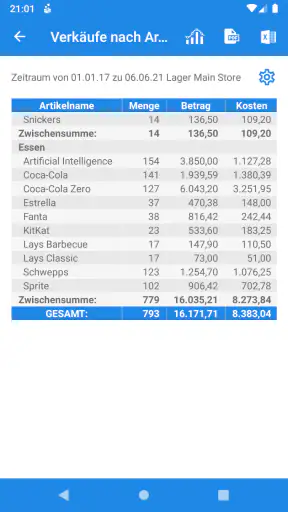 Lager und Inventar Online screenshot